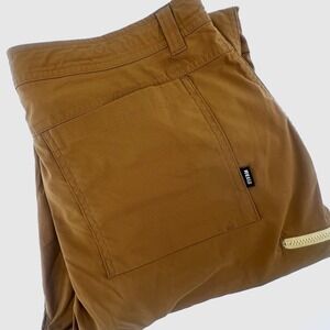 REI Co-op Men's Hiking Pants 34x30 Brown Nylon Stretch Lightweight Outdoor